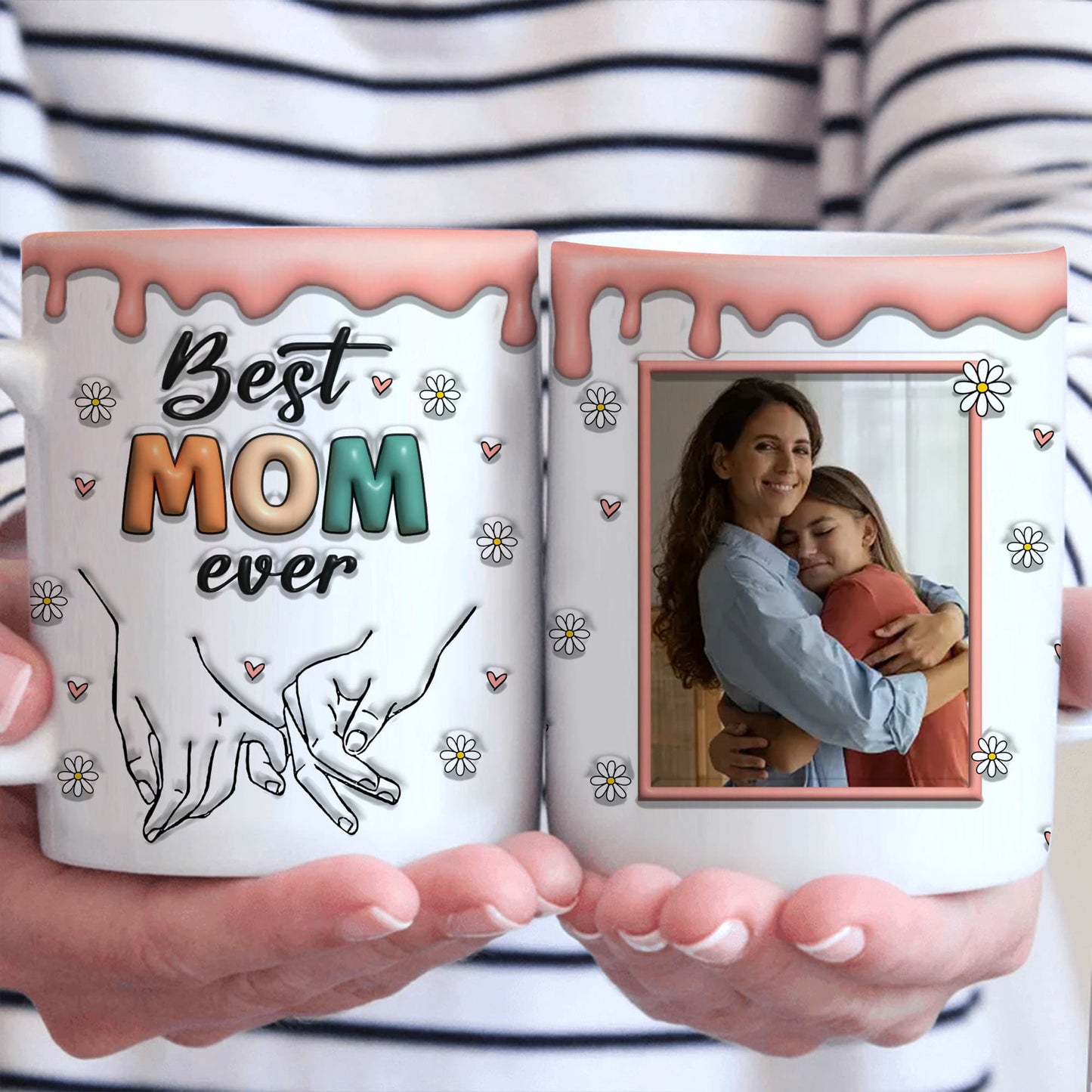 Beste Mama aller Zeiten, 3D-Geschenk für Mama, Geschenk für sie, personalisierte Tasse