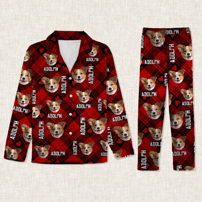 Custom Face Pajama Set - Christmas Matching Pajamas - Custom Pajamas for Woman Man Family