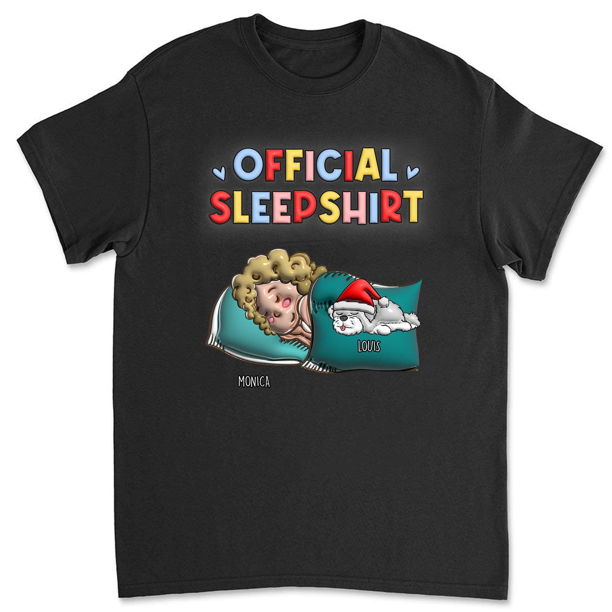 Official Sleepshirt 3D Style Personalized T-Shirt  - Personalized Custom Unisex T-Shirt