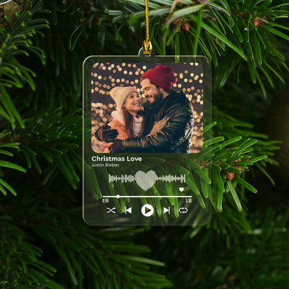 Our Favorite Song Together - Personalized Custom Shape Acrylic Ornament