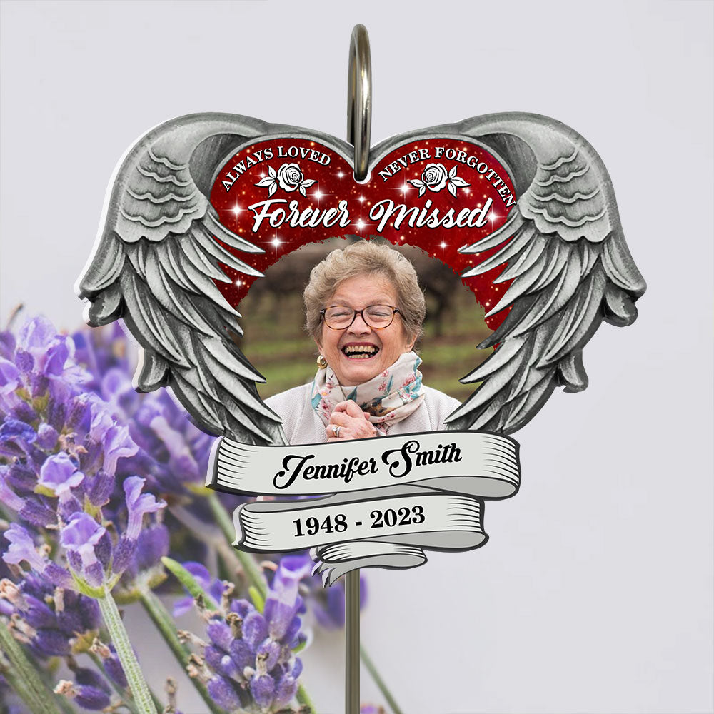 Your Wings Were Ready But Our Heart Were Not - Personalized Garden Slate, Remembrance Gift, Sympathy Gift