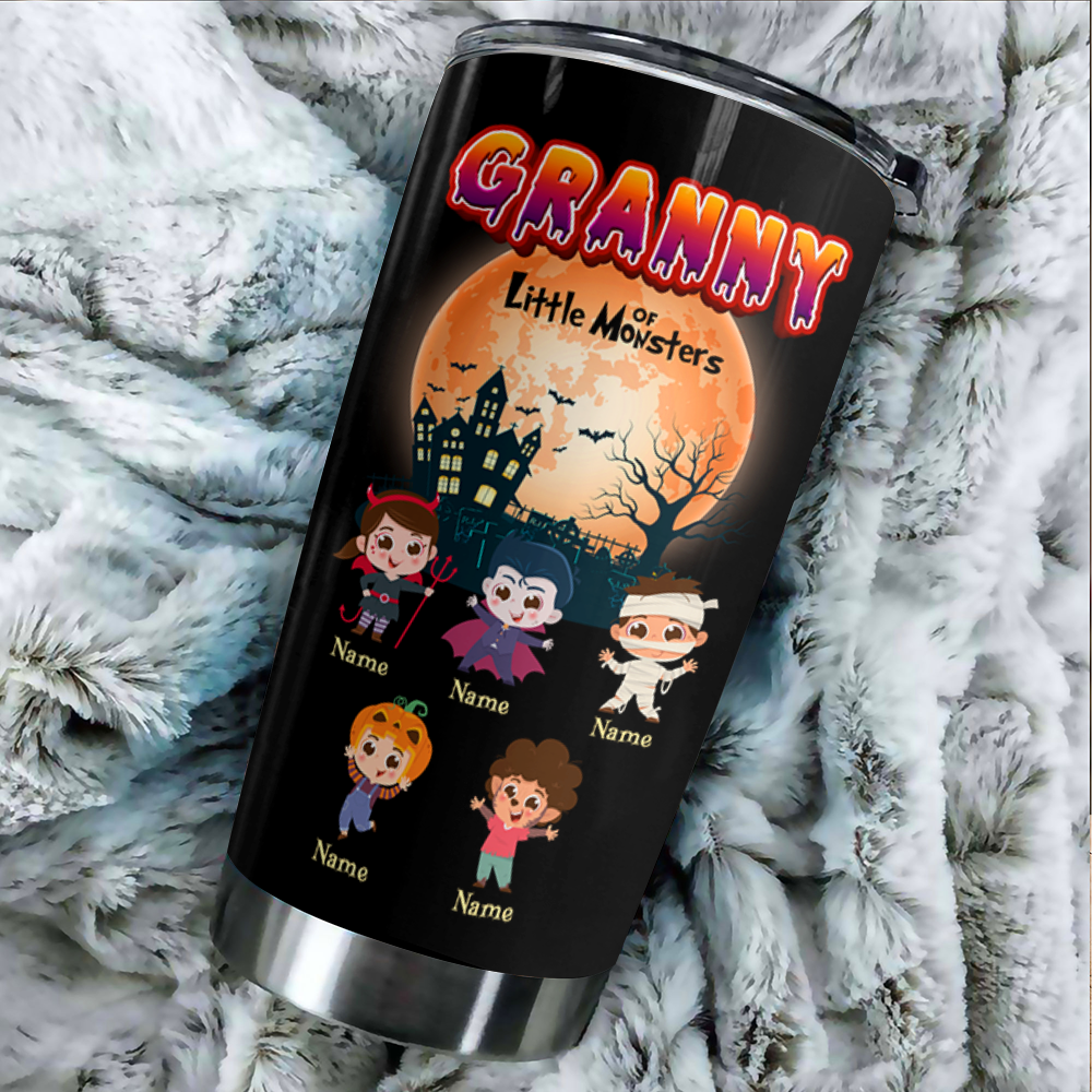 Oma Monster Tumbler 20oz - Personalisiertes Halloween Geschenk - Personalisierter individueller Tumbler