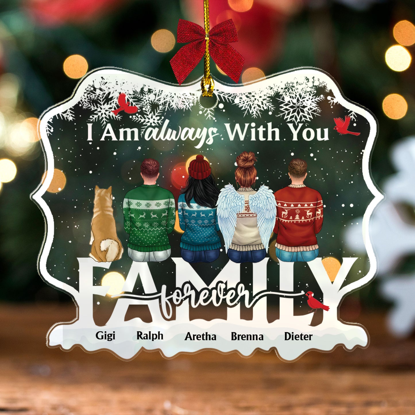 I Am Always With You - Personalized Custom Shape Acrylic Ornament