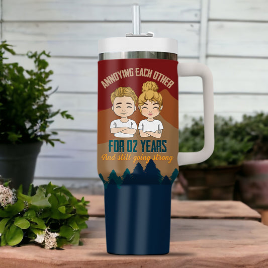 Annoying Each Other Couple Tumbler - Gift For Him, Gift For Her - Personalized Custom Tumbler