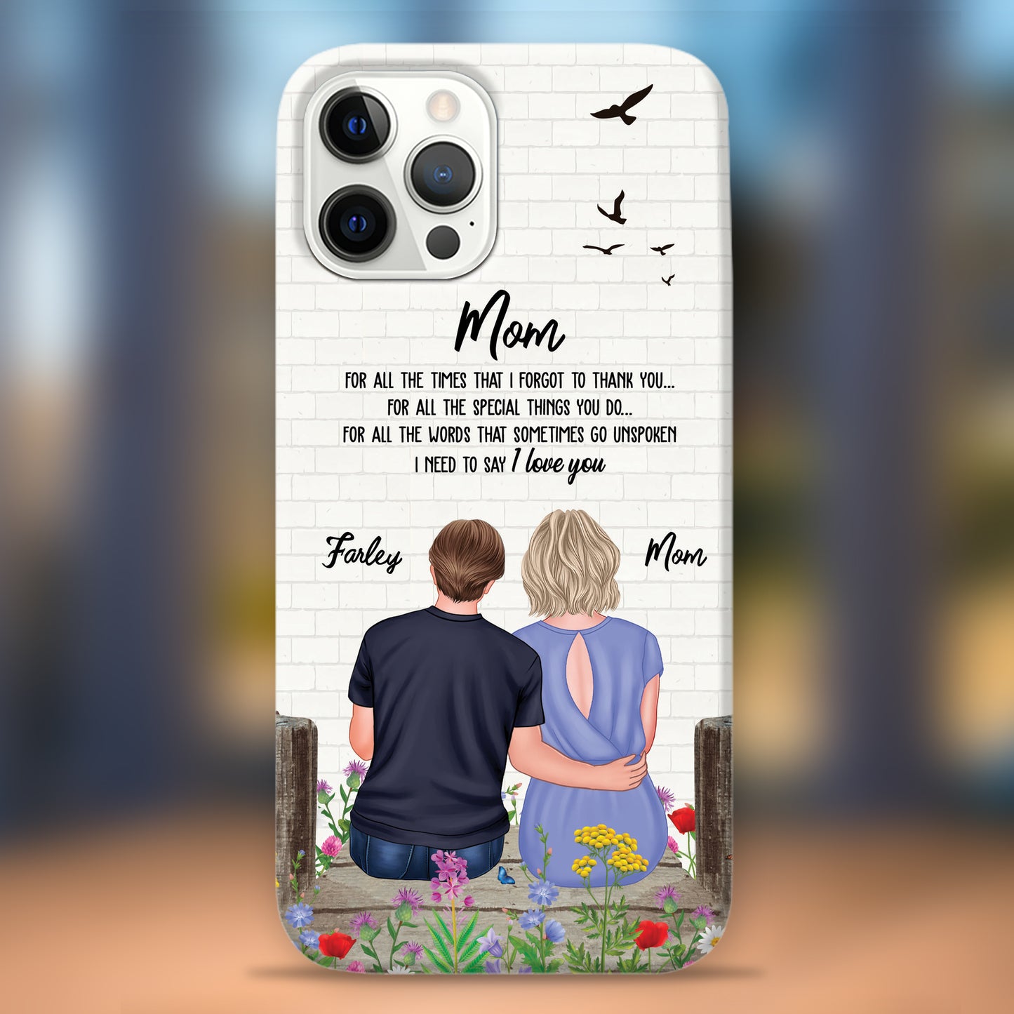 Ich muss sagen, ich liebe dich – Geschenk für Mama – Geschenk für sie – personalisierte individuelle Handyhülle