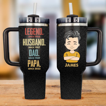 Legend Mom and Legend Dad - Gift For Couple, Gift For Him, Gift For Her - Personalized Custom Tumbler