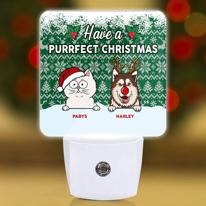 Merry Christmas Dog and Cat Lovers Gift Ideas For Christmas - Custom Led Night Lights