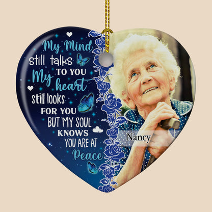 My Mind Still Talks To You - Personalized Ceramic Ornament