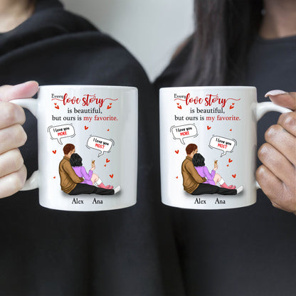 Our Love Story Valentine's Day Mug - Gift for Him - Custom Mugs Gift for Her