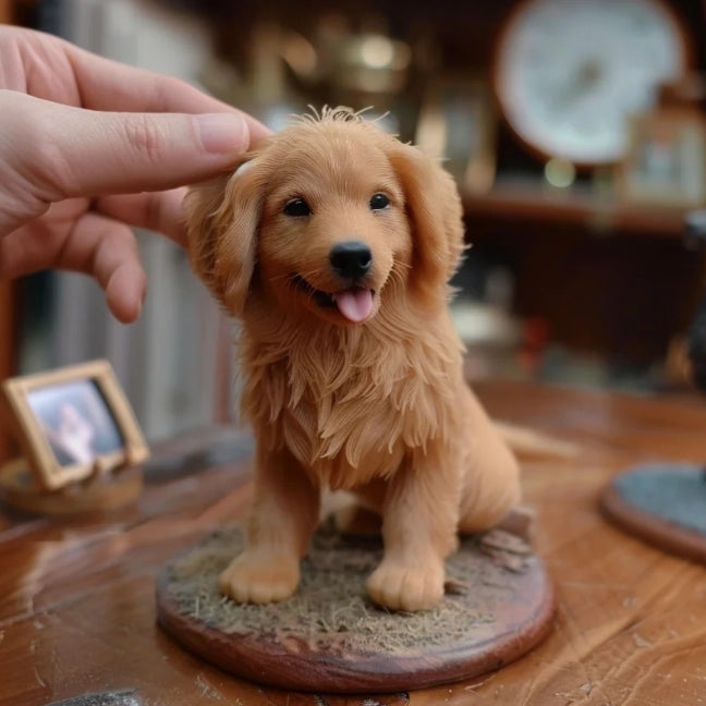 Individuelle 3D-gedruckte lebensechte Harzskulptur von Hund und Katze, Erinnerungsgeschenk für Haustierbesitzer - Love You Forever