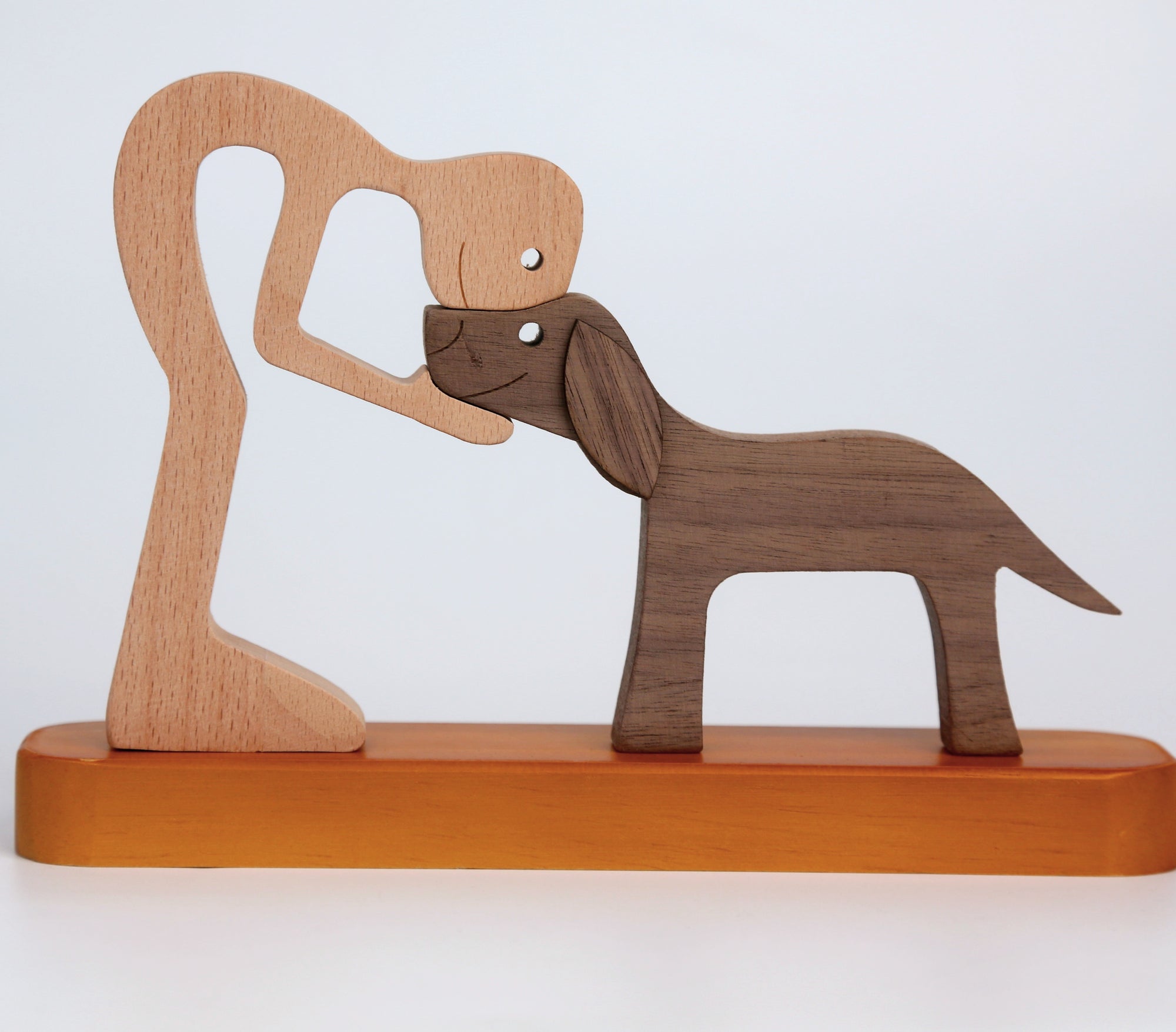 Non-custom Wooden Dog Cat Family S...