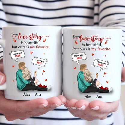 Our Love Story Valentine's Day Mug - Gift for Him - Custom Mugs Gift for Her