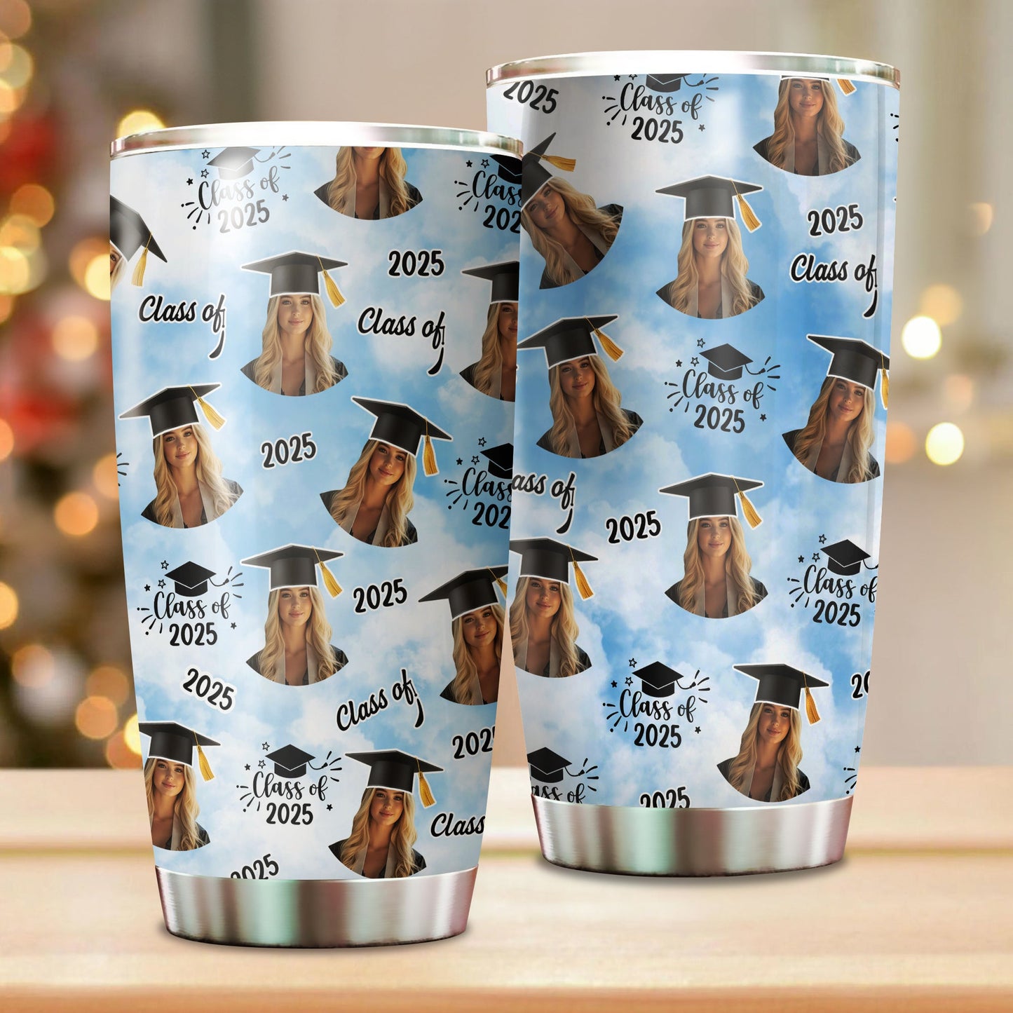 Class of 2025 - Gift For Couple, Gift For Him, Gift For Her - Personalized Custom Tumbler