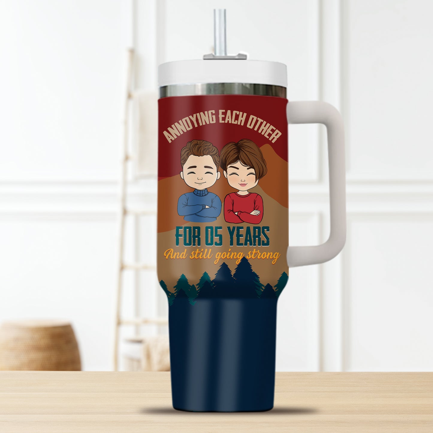 Annoying Each Other Couple Tumbler - Gift For Him, Gift For Her - Personalized Custom Tumbler