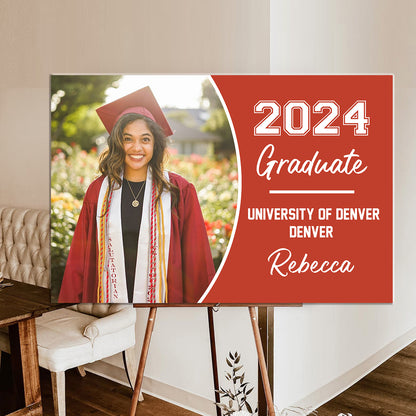 Class Of 2024 Graduate, Graduation Gift - Personalized Graduation Lawn Sign With Stake