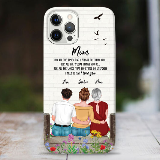 Ich muss sagen, ich liebe dich – Geschenk für Mama – Geschenk für sie – personalisierte individuelle Handyhülle