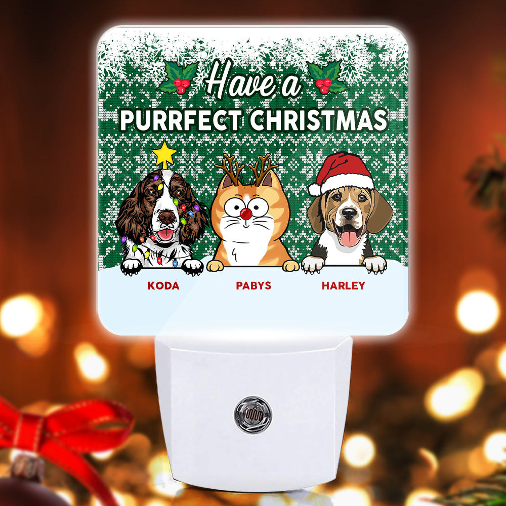 Merry Christmas Dog and Cat Lovers Gift Ideas For Christmas - Custom Led Night Lights