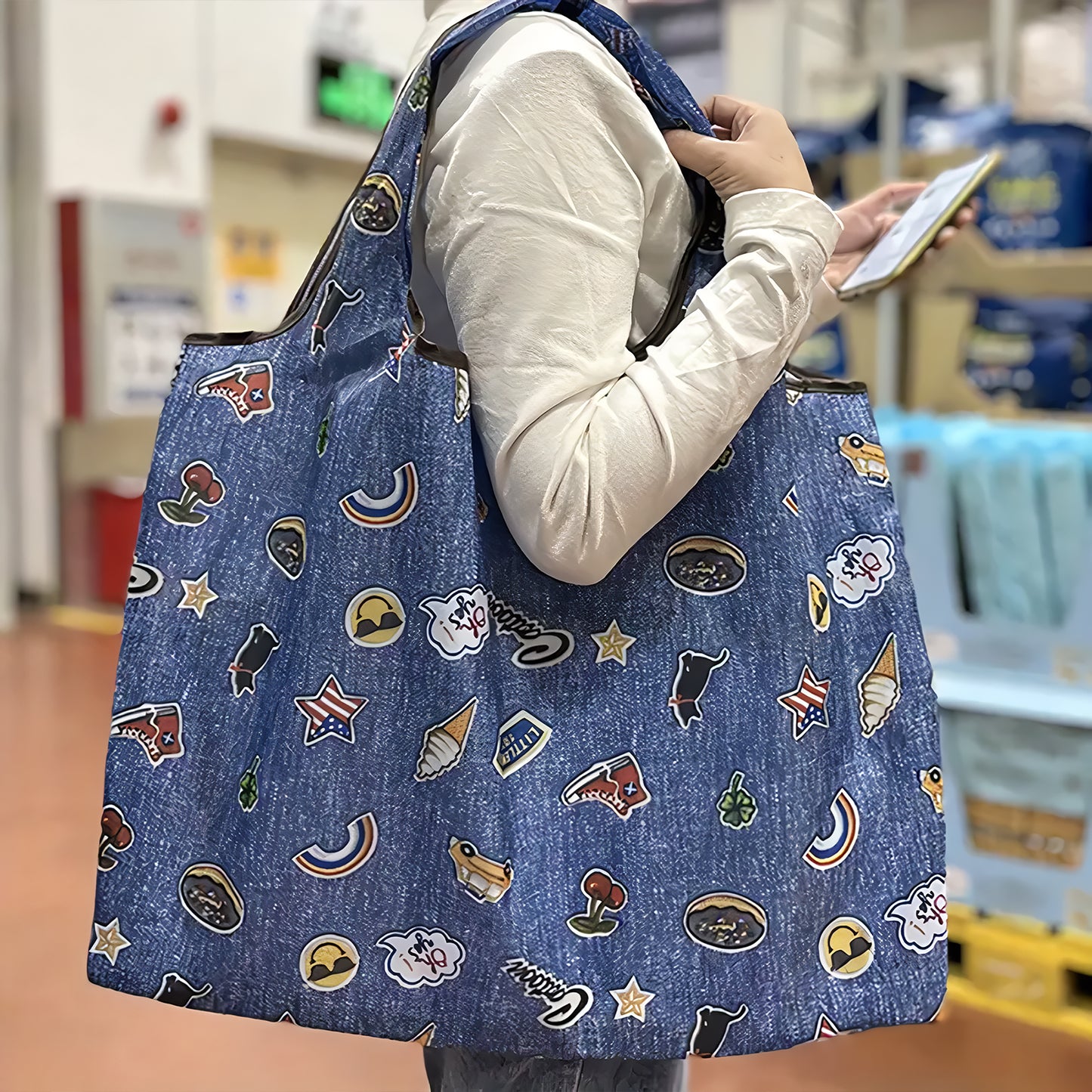 Environmentally Friendly Bag - Cute Cartoon Grocery Bags