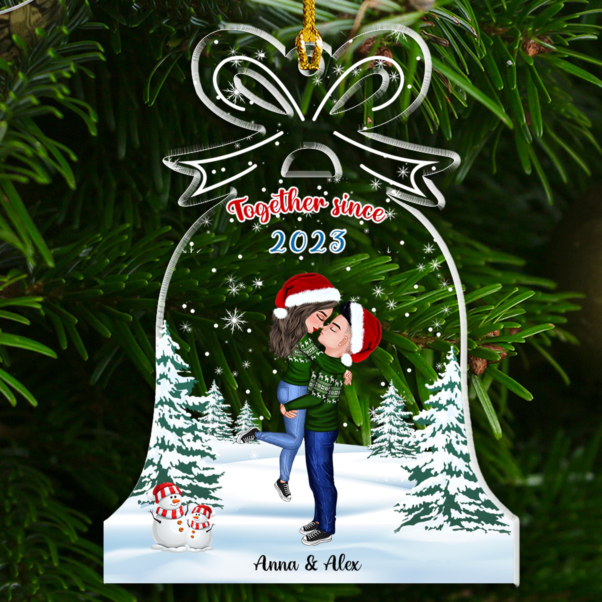 You And Me We Got This Couple Christmas Gifts For Husband And Wife - Personalized Custom Shape Acrylic Ornament