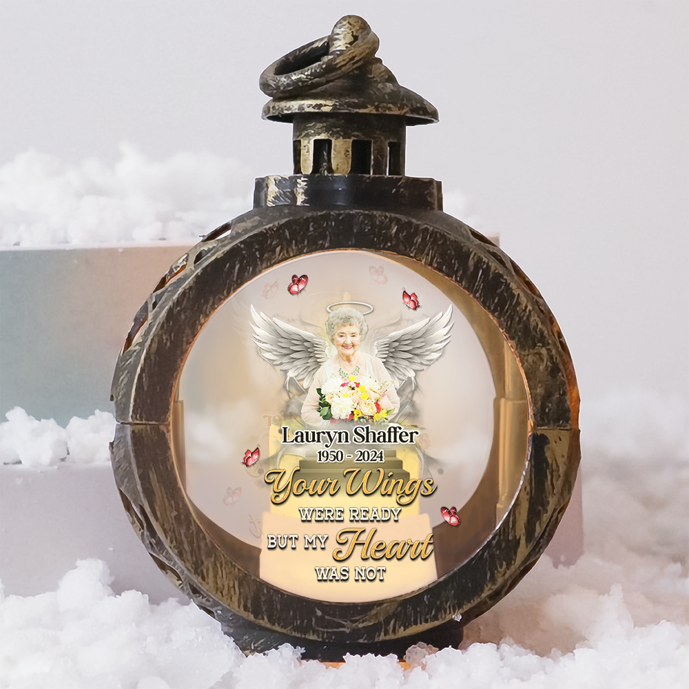 Forever In My Heart - Personalized Custom Christmas LED Lantern - In Loving Memories