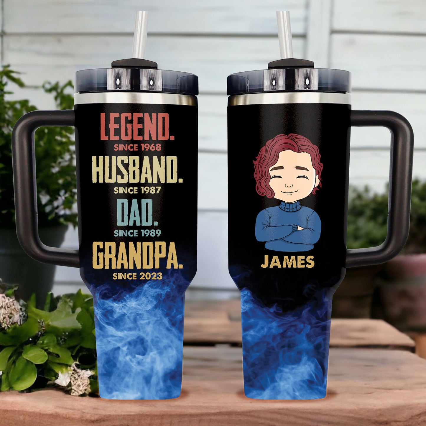 Legend Mom and Legend Dad - Gift For Couple, Gift For Him, Gift For Her - Personalized Custom Tumbler