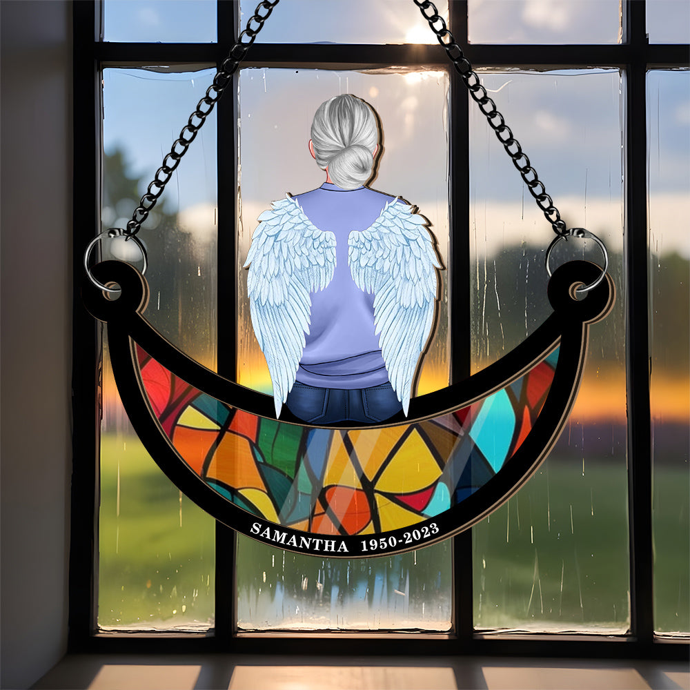 I Miss You - Memorial Suncatcher - Personalized Window Hanging Suncatcher Ornament