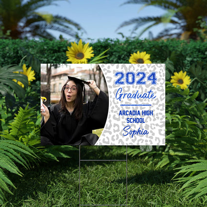 Class Of 2024 Graduate, Graduation Gift - Personalized Graduation Lawn Sign With Stake