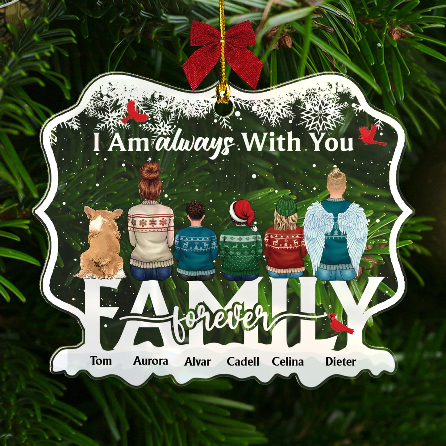 I Am Always With You - Personalized Custom Shape Acrylic Ornament