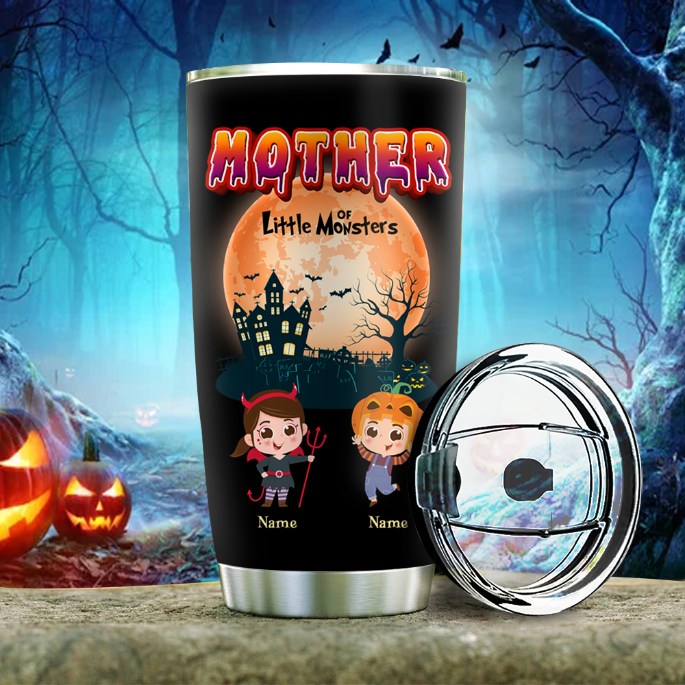 Oma Monster Tumbler 20oz - Personalisiertes Halloween Geschenk - Personalisierter individueller Tumbler