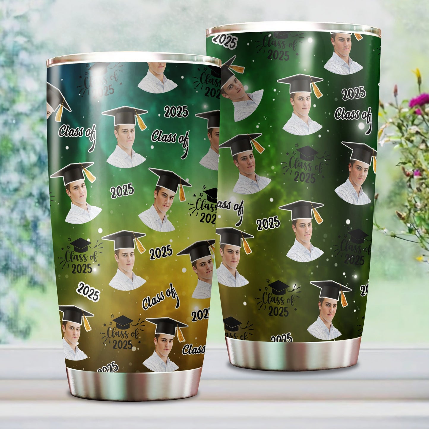 Class of 2025 - Gift For Couple, Gift For Him, Gift For Her - Personalized Custom Tumbler