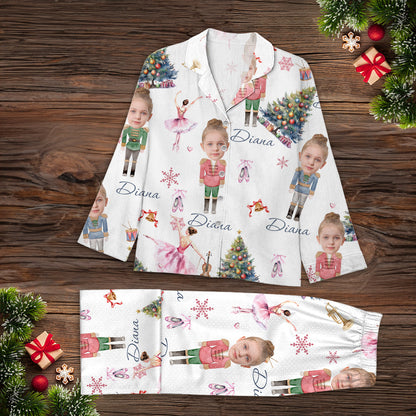 Christmas Nutcracker Pajama Set - Personalized Photo Nutcracker Ballet Pajama Family - Nutcracker Holiday Gifts