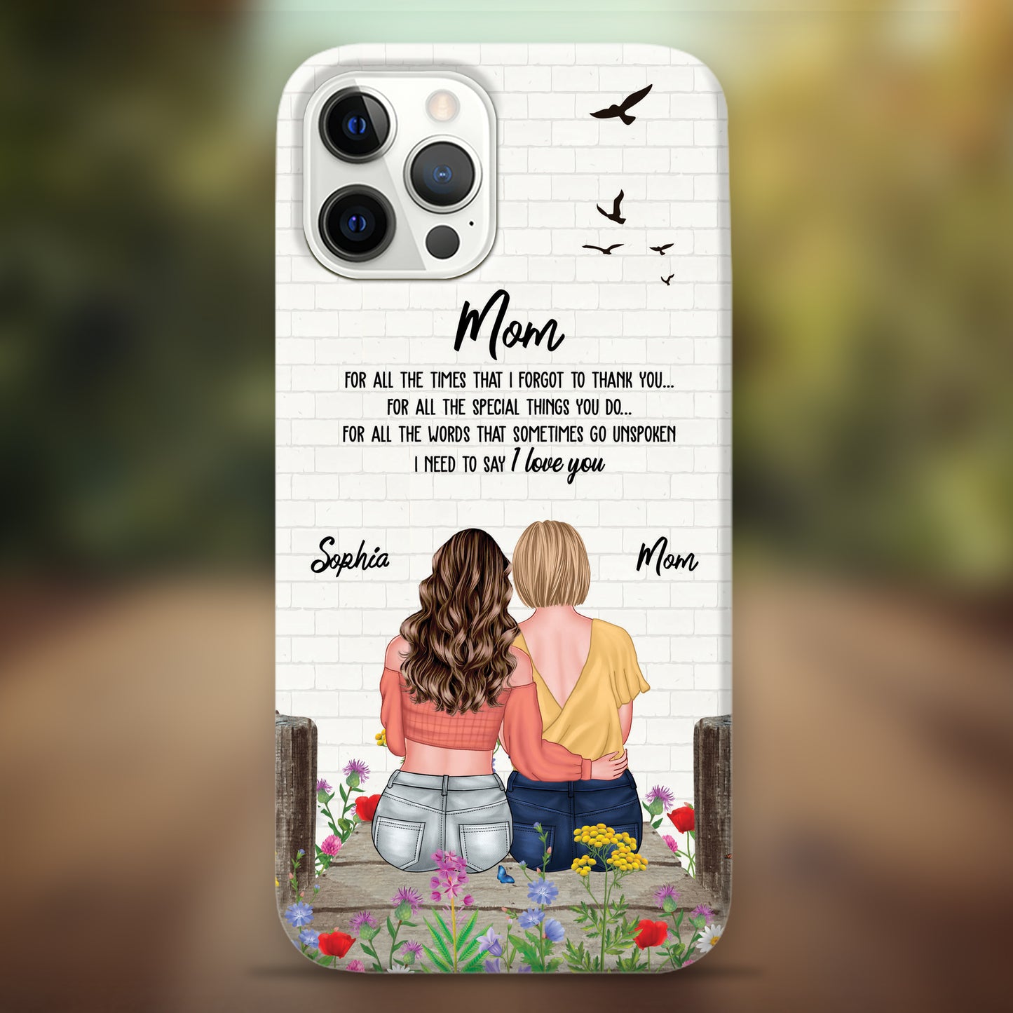 Ich muss sagen, ich liebe dich – Geschenk für Mama – Geschenk für sie – personalisierte individuelle Handyhülle