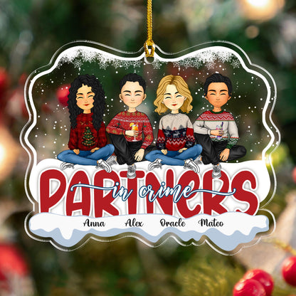 Partners In Crime Friends Forever - Personalisiertes Acrylornament in individueller Form 