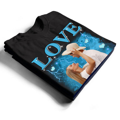 Custom Photo With Heart Vintage Valentine Gifts Ideas - Personalized Custom Unisex T-Shirt