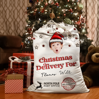 Christmas Special Delivery Christmas Bag Box - Personalized 3D Inflated Christmas Present Sack