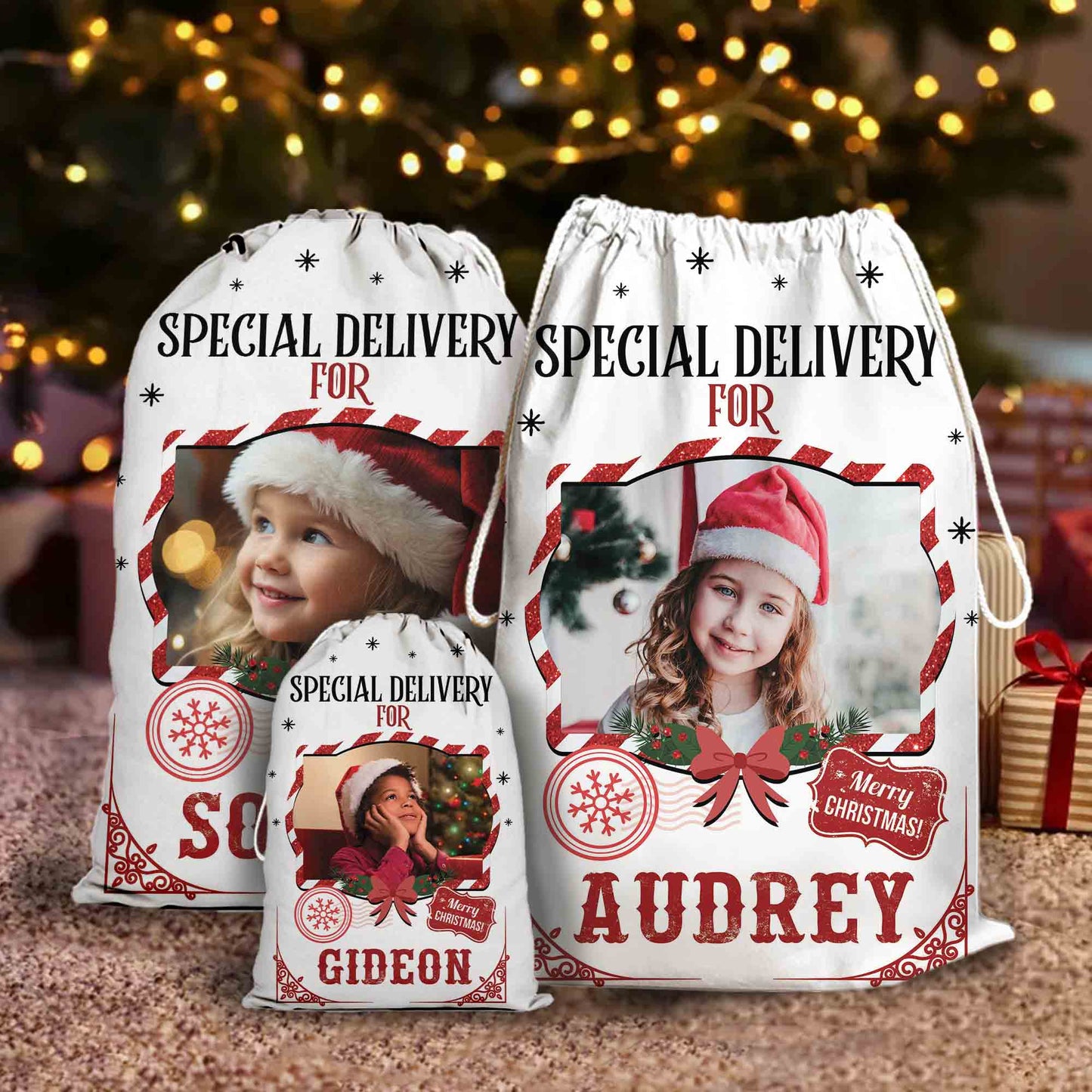 Special Delivery Christmas Gift Sack - Personalized Santa Sack - Christmas Gift