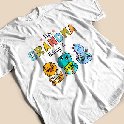 This Grandma Belongs To - Personalized Custom T-shirt