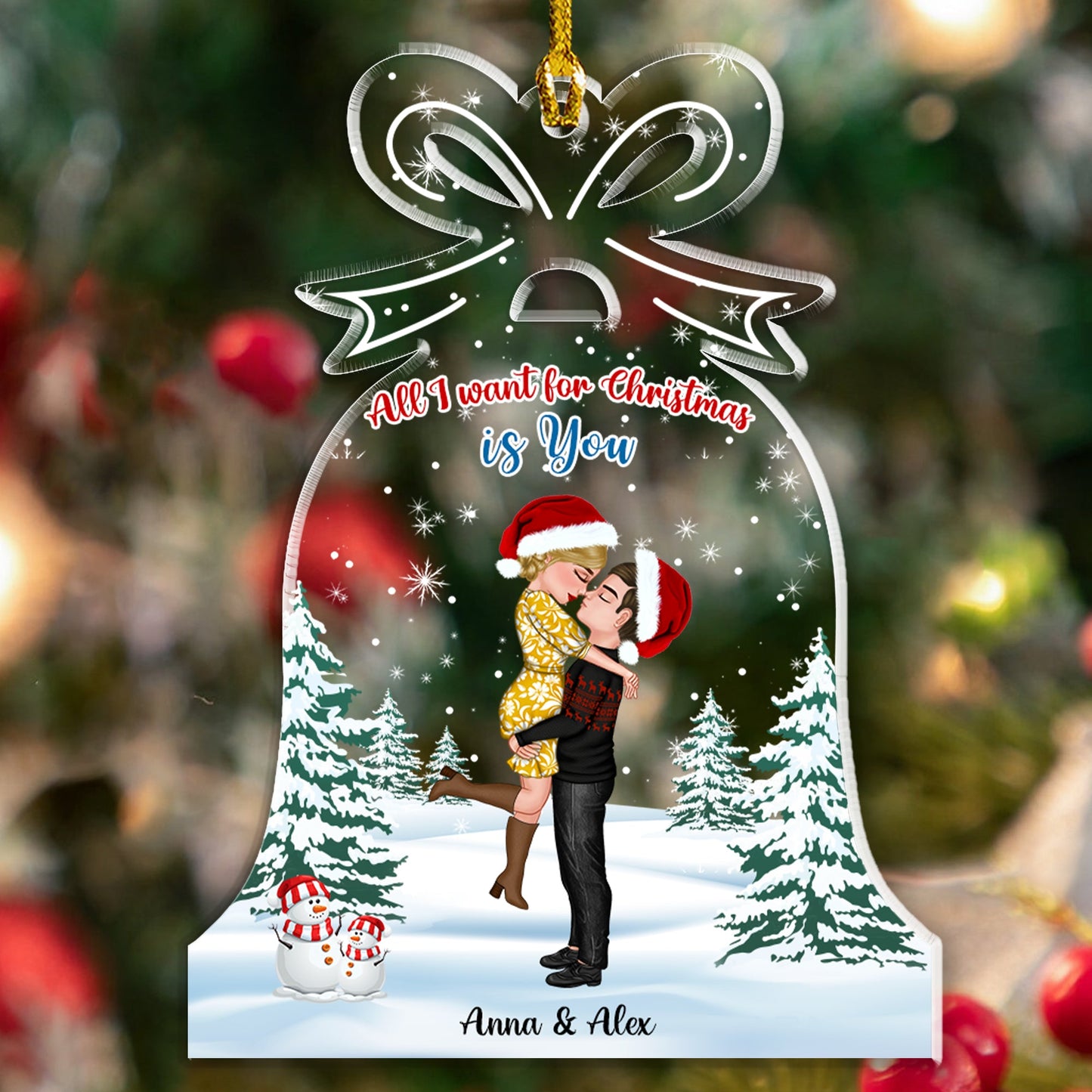 You And Me We Got This Couple Christmas Gifts For Husband And Wife - Personalized Custom Shape Acrylic Ornament