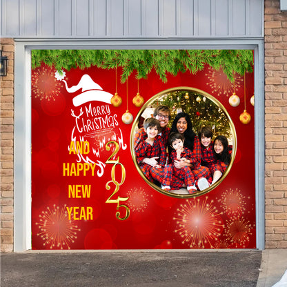 Merry Christmas and Happy New Year Garage Banner - Christmas Single Garage - Garage Door Garage Decorations