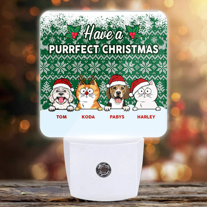 Merry Christmas Dog and Cat Lovers Gift Ideas For Christmas - Custom Led Night Lights