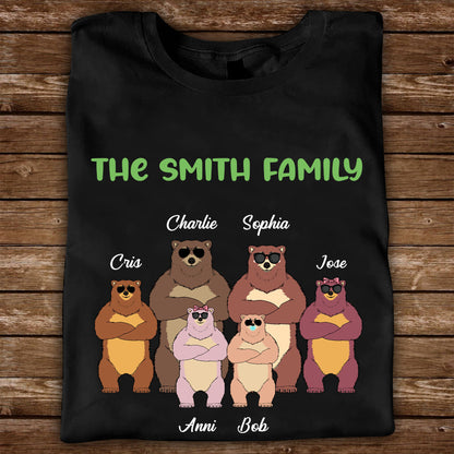 Familienbären Personalisiertes T-Shirt - Personalisiertes Unisex T-Shirt