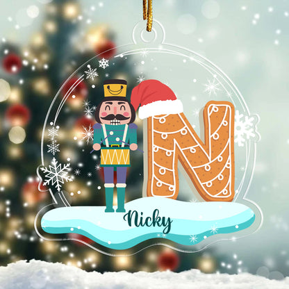 Nutcracker and Sugar Plum Fairy Personalized Letters  Acrylic Ornament - Custom Shape Acrylic Ornament