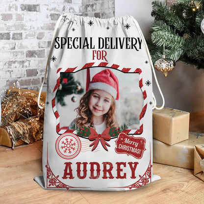 Special Delivery Christmas Gift Sack - Personalized Santa Sack - Christmas Gift