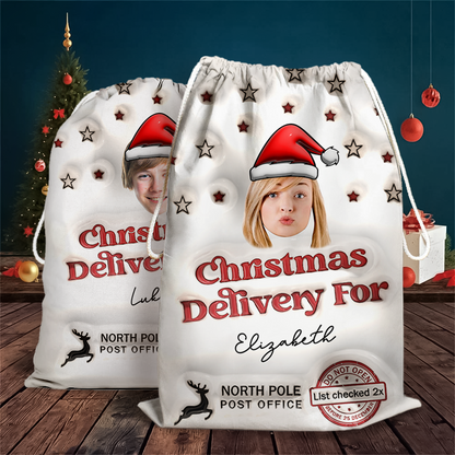 Christmas Special Delivery Christmas Bag Box - Personalized 3D Inflated Christmas Present Sack