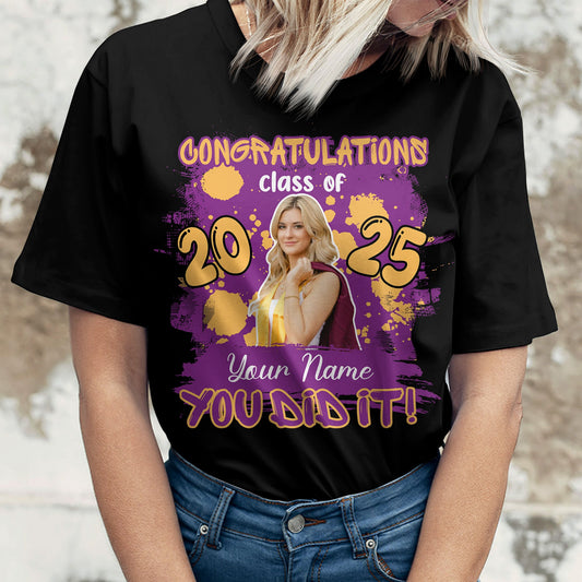 Congratulations You Did It - Graduation Class Of 2025 T-Shirt  - Graduation Unisex T-Shirt