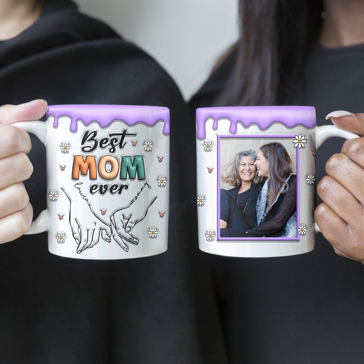 Beste Mama aller Zeiten, 3D-Geschenk für Mama, Geschenk für sie, personalisierte Tasse