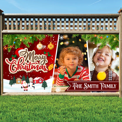 Merry Christmas Garage Door Decorations - Christmas Single Garage - Garage Door Banner Covers