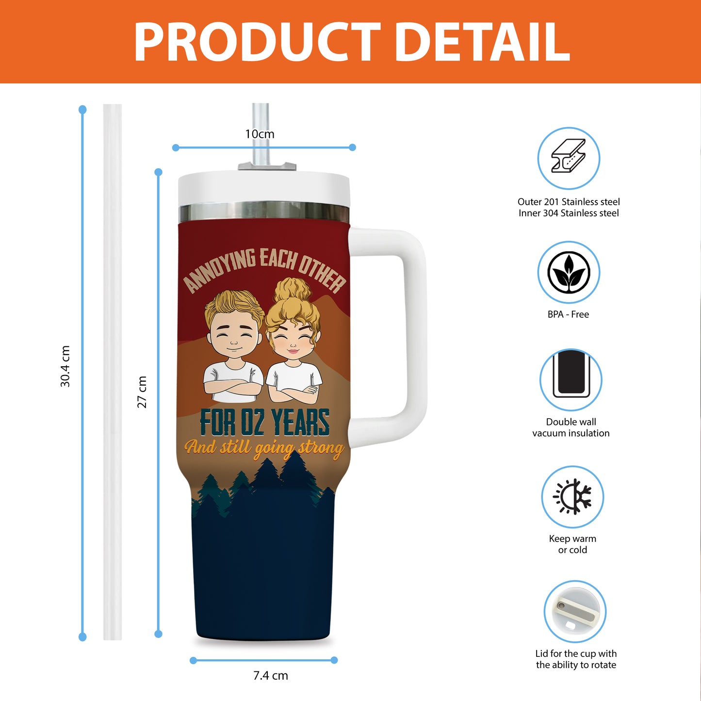 Annoying Each Other Couple Tumbler - Gift For Him, Gift For Her - Personalized Custom Tumbler