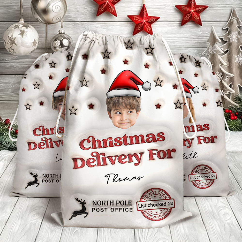 Christmas Special Delivery Christmas Bag Box - Personalized 3D Inflated Christmas Present Sack