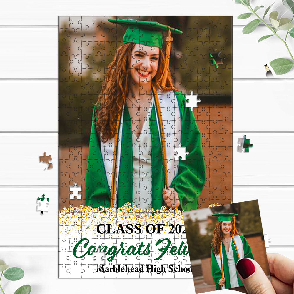 Personalized Puzzle Make A Puzzle With Your Graduation Photos - Jigsaw Puzzle Picture Puzzle for Graduation- Graduation Gift